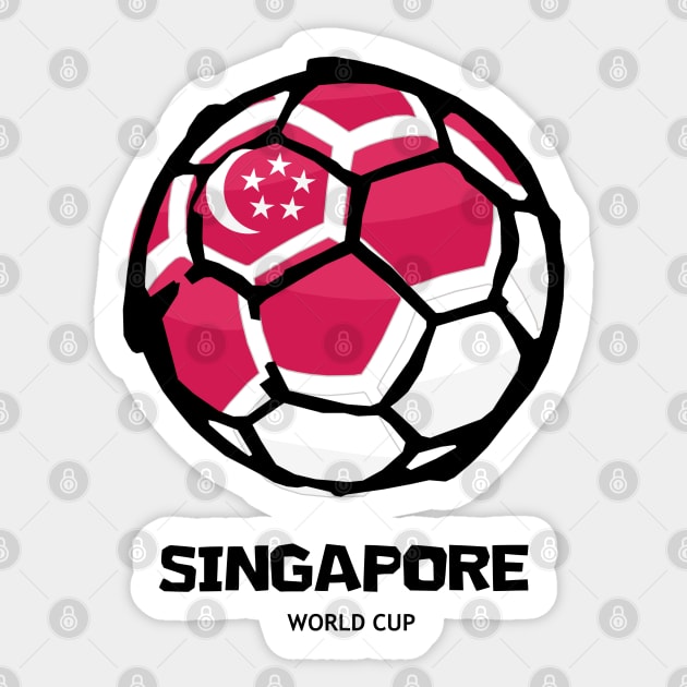 Singapore Football Country Flag Sticker by KewaleeTee